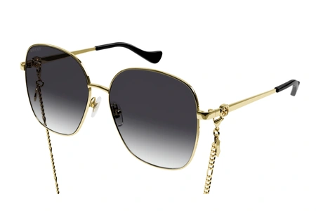 gucci, GG 1089SA, sievietēm, stūrains, metāla