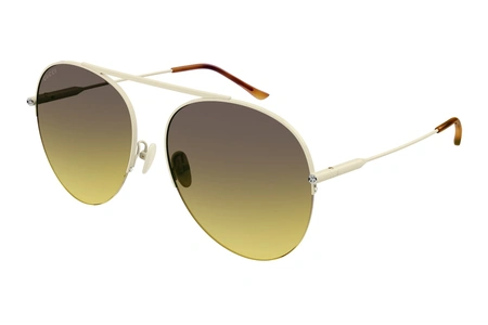 gucci, GG 1413S, sievietēm, apaļas / ovālas, metāla, ziloņkaula