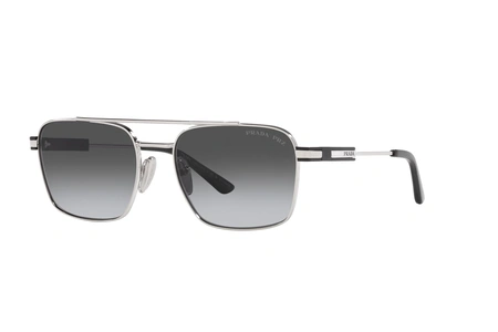 prada, SPR 67Z, мужские, квадрат, поляризационные, металл