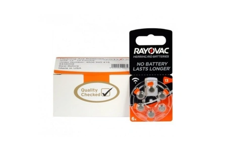 Rayovac Extra baterijas dzirdes aparātiem Nr.13, 6 gab