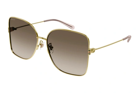 gucci, GG 1282SA, sievietēm, stūrains, metāla