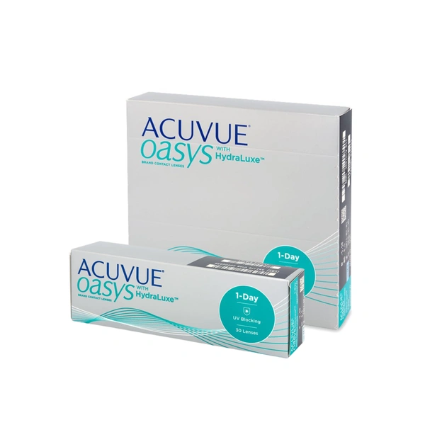 ACUVUE® OASYS 1-DAY with HydraLuxe® TECHNOLOGY (Vienas dienas kontaktlēcas)