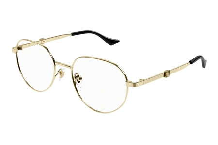 gucci, GG 1496O, мужские, oвал / круглый, металл