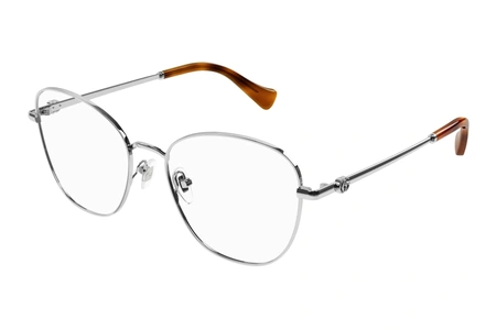 gucci, GG 1418O, sievietēm, stūrains, metāla