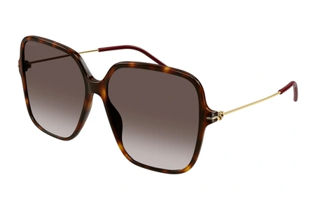 gucci, GG 1267S, sievietēm, kvadrātveida, plastika