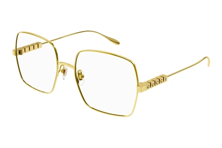 gucci, GG 1434O, женские, квадрат, металл