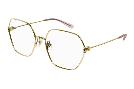 gucci, GG 1285O, sievietēm, stūrains, metāla