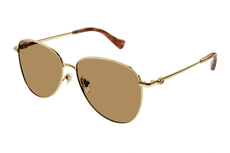 gucci, GG 1419S, мужские, oвал / круглый, металл